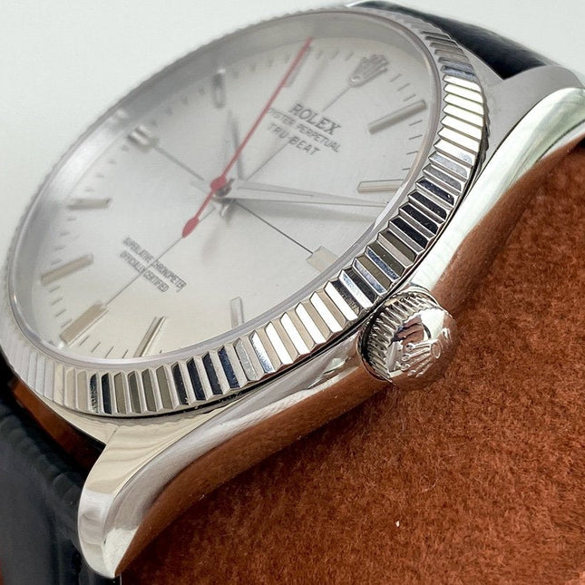 OYSTER PERPETUAL 41 STEEL CASE LEATHER
