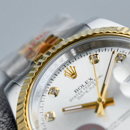 DATEJUST 41MM TWO-TONE GREY DIAL JUBILEE BRACELET