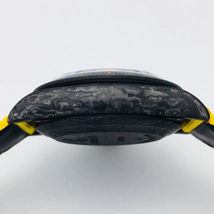 DAYTONA 40MM CUSTOM CARBON FILBER CREAM DIAL YELLOW TEXTILE