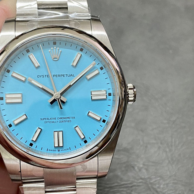 OYSTER PERPETUAL 41MM TURQUOISE BLUE DIAL