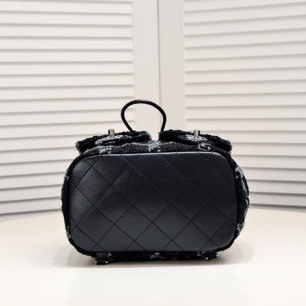 TWEED BACKPACK 8038 BLACK