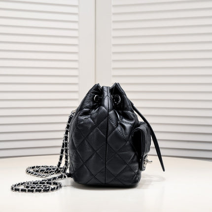 COWHIDE LEATHER BACKPACK 8038 BLACK