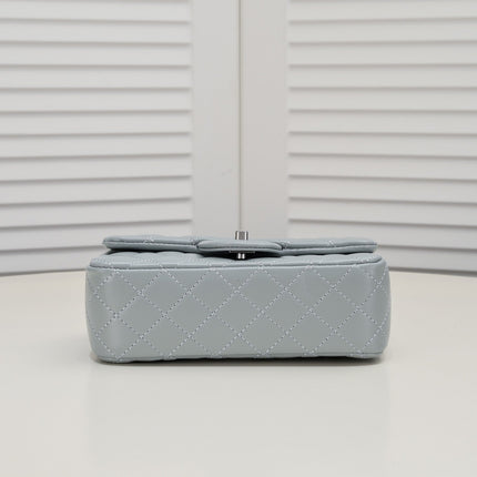 FLAP BAG 20CM 1787 GREY SILVER