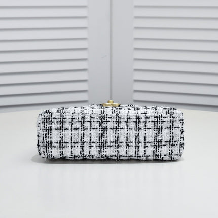 TWEED FABRIC 19CM 6170 WHITE