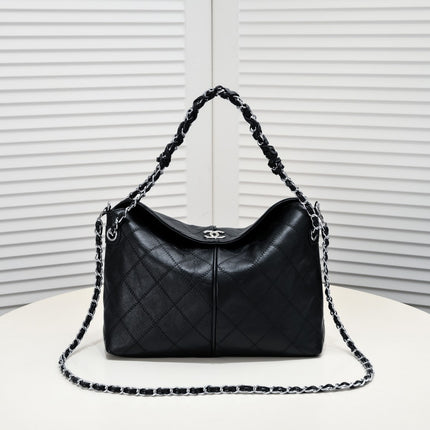 CLASSIC BLACK SILVER ARMPIT TOTE 8061