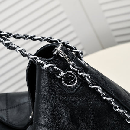 CLASSIC BLACK SILVER ARMPIT TOTE 8061