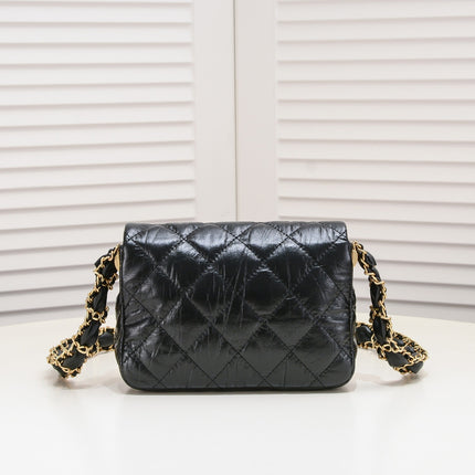 COWHIDE WIDE SHOULDER SINGLE SHOULDER BAG 9112