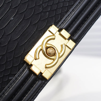 SNAKE PRINT LEBOY 67086 BLACK
