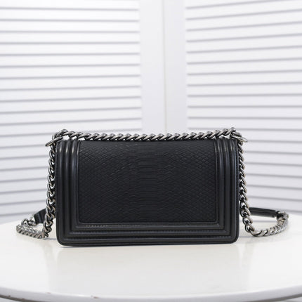 SNAKE PRINT LEBOY 67086 BLACK