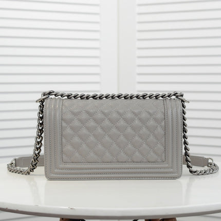 CAVIAR BOY BAG MEDIUM 67086 GREY