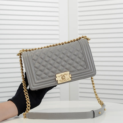 CAVIAR BOY BAG MEDIUM 67086 GREY