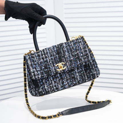 TWEED FABRIC 26CM 92991 BLACK