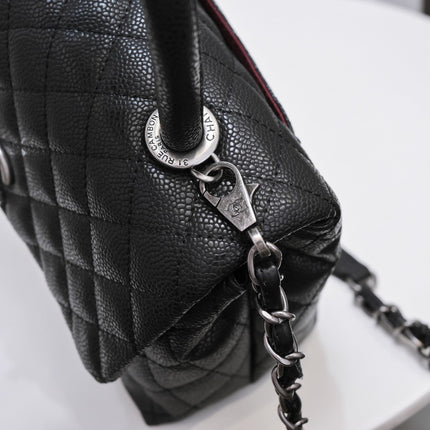 QUILTED CAVIAR 26CM 92991 BLACK