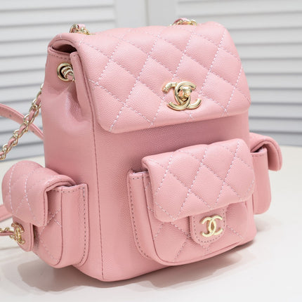 DOUBLE-SHOULDER MINI BACKPACK 9111 PINK