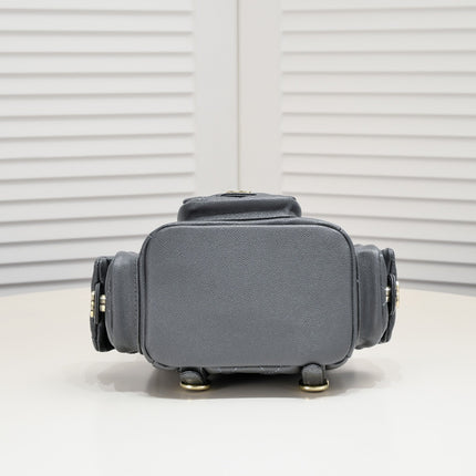 DOUBLE-SHOULDER MINI BACKPACK 9111 GREY