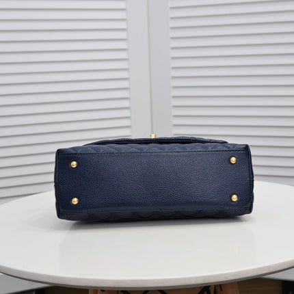 QUILTED CAVIAR 28CM 92992 DARK BLUE