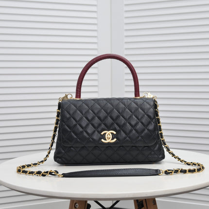 QUILTED CAVIAR 28CM 92992 BLACK