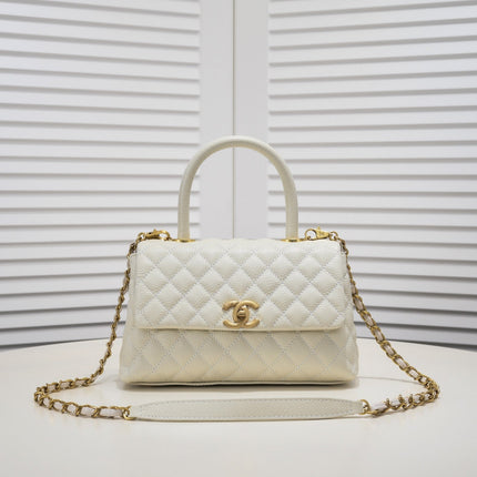 QUILTED CAVIAR 26CM 92991 WHITE