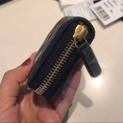 ZIPPED CAVIAR 11 BLACK CALFSKIN GOLD ICON