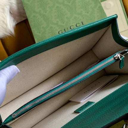 DYONYSUS SHOULDER BAG 28 IN TURQUOISE CALFSKIN