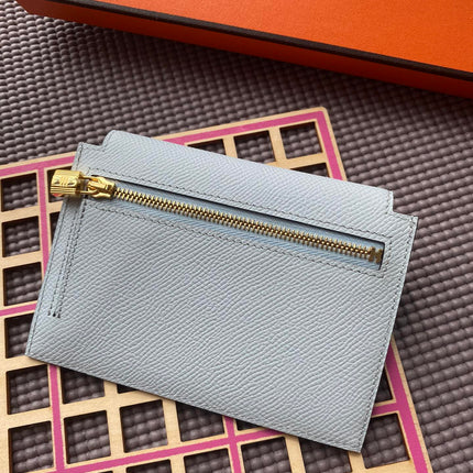 HM Kelly Pocket 13.5 Light Grey Epsom Ghw