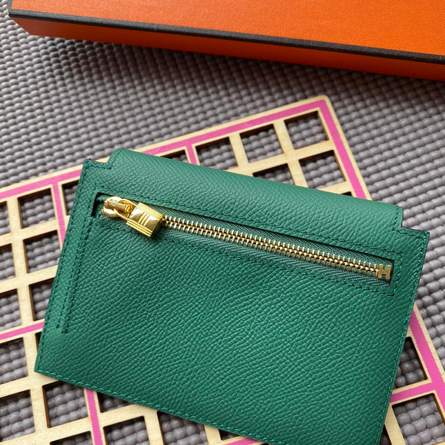 HM Kelly Pocket 13.5 Dark Green Epsom Ghw