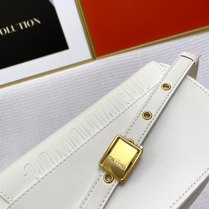 MINI BOBBY EAST-WEST 20 BAG IN WHITE CALFSKIN