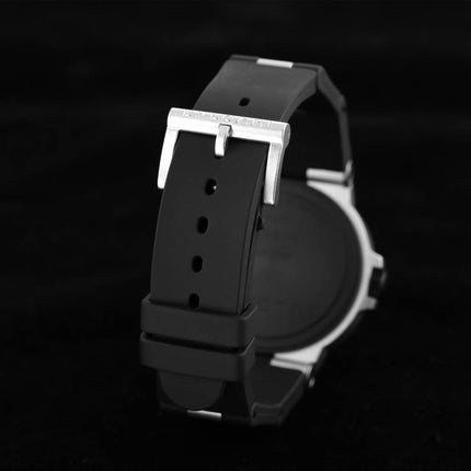 BVLGARI STEVE AOKI LIMITED EDITION ALUMINIUM AUTOMATIC BLACK RUBBER STRAP