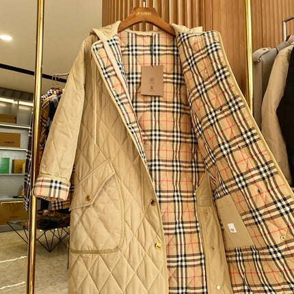 BURBERRY 25S LONG HOODED COAT 062