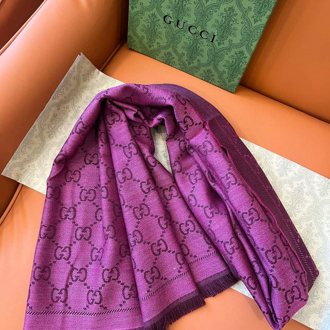 GUCCI 25S SCARF 180 IN WOOL 644857