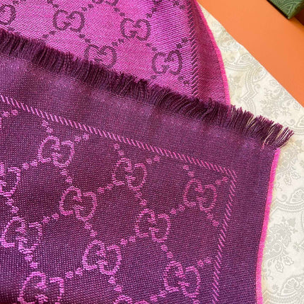 GUCCI 25S SCARF 180 IN WOOL 644857