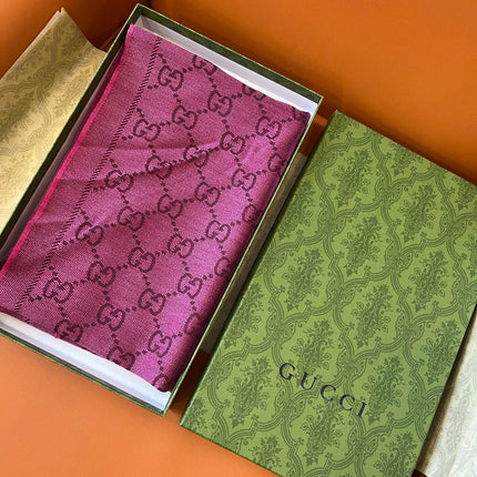 GUCCI 25S SCARF 180 IN WOOL 644857