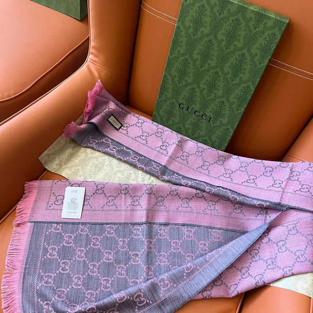 GUCCI 25S SCARF 180 IN WOOL 644860