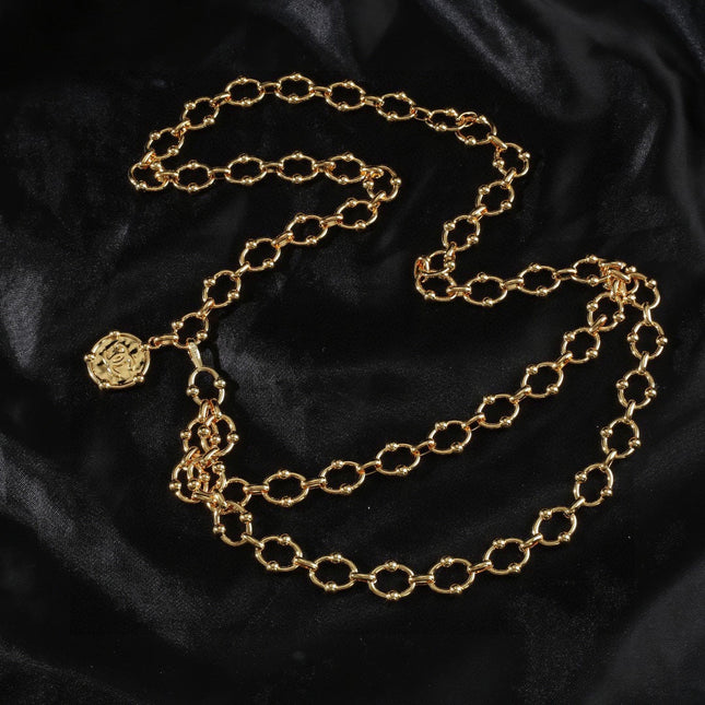 CHANEL 25S CHAIN BELT IN GOLD METAL 615891