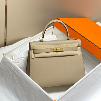 KELLY 28CM IN TRENCH EPSOM CALFSKIN GOLD HARDWARE