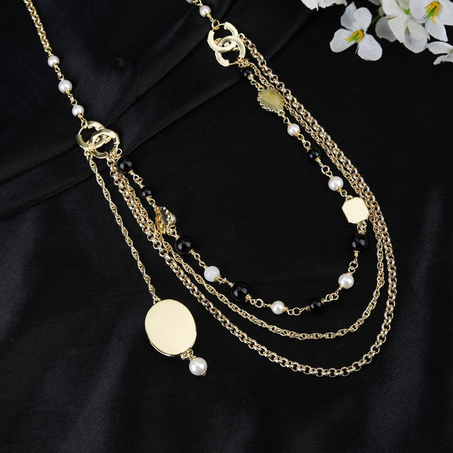 CHANEL 25S CHAIN BELT WITH PEARL 610546