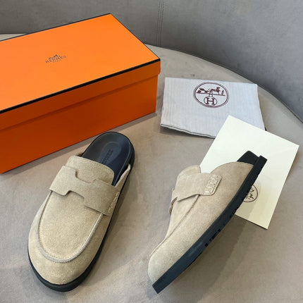 G0 MULE BEIGE SUEDE