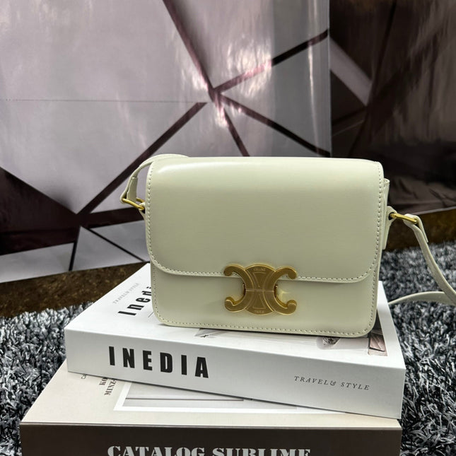 TRIOMPHE TEEN 18 WHITE COWHIDE LEATHER