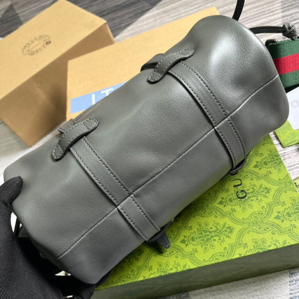 GG SMALL 28 DUFFLE BAG IN BLACK SOLF CALFSKIN