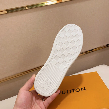 LV LOAFER IN WHITE DAMIER SHEEPSKIN