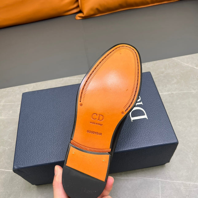 CD SPARROW LOAFER BLACK POLISHED CALFSKIN
