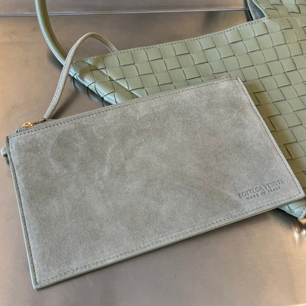 MEDIUM SOLSTICE 44 SARDINE GREY LAMBSKIN