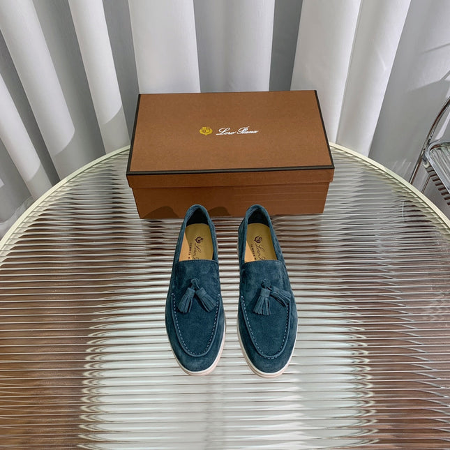 LP SUMMER WALK TASSELS LOAFERS AEGEAN SUEDE