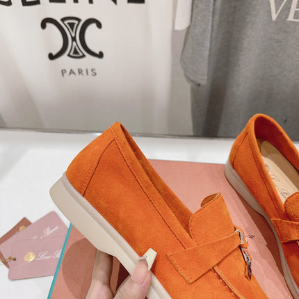 LP SUMMER CHARMS WALK LOAFERS ORANGE SUEDE