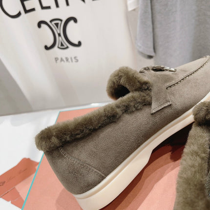 LP SUMMER CHARMS WALK LOAFERS ASH BROWN FLEECE