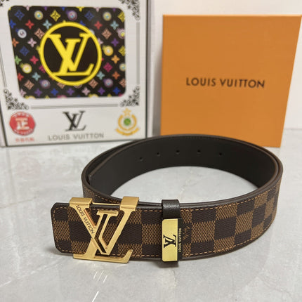 LV 25S BELT 38 MM IN BROWN CALFSKIN 593202