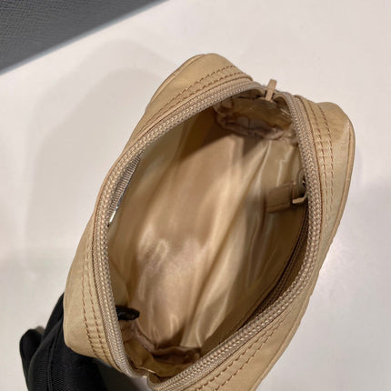 PRA CLUTCH 12 IN TAN BROWN RE-NYLON