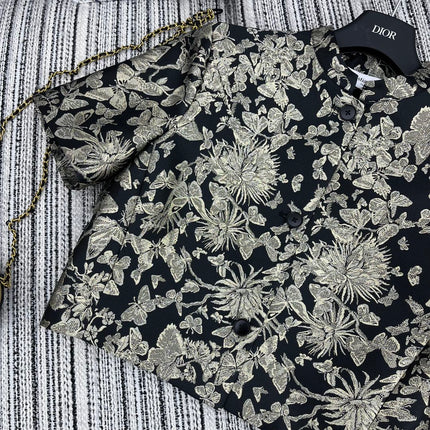 DIOR 25S CROPPED JACQUARD JACKET 796