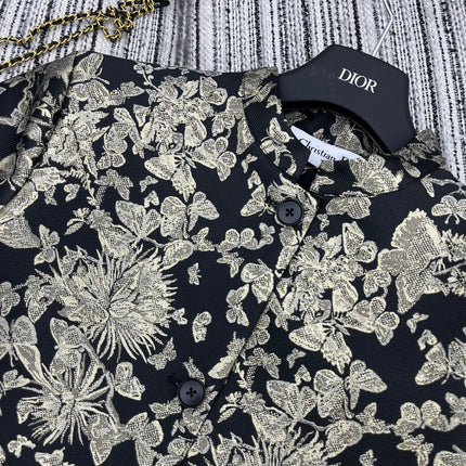 DIOR 25S CROPPED JACQUARD JACKET 796