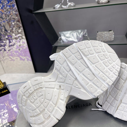 3XL SNEAKER IN SILVER MIX WHITE MESH AND POLYURETHANE